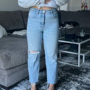 Zara Straight Leg Ankle Jean